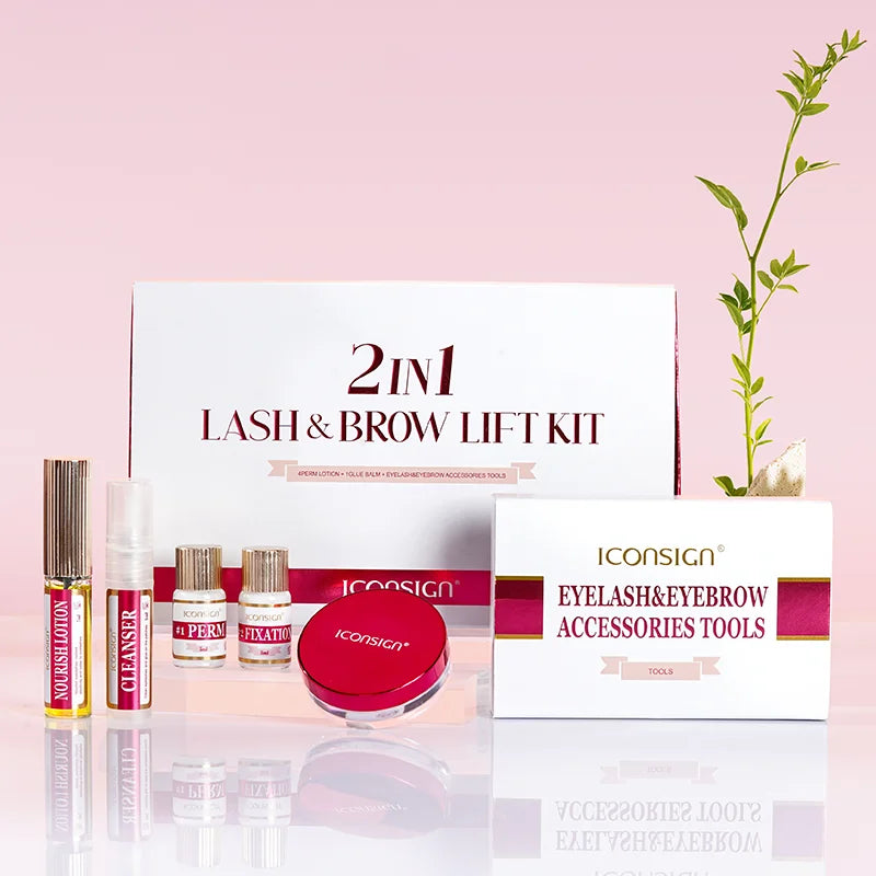 ICONSIGN 2-in-1 Lash & Brow Lift Kit — Lasts 6–8 Weeks