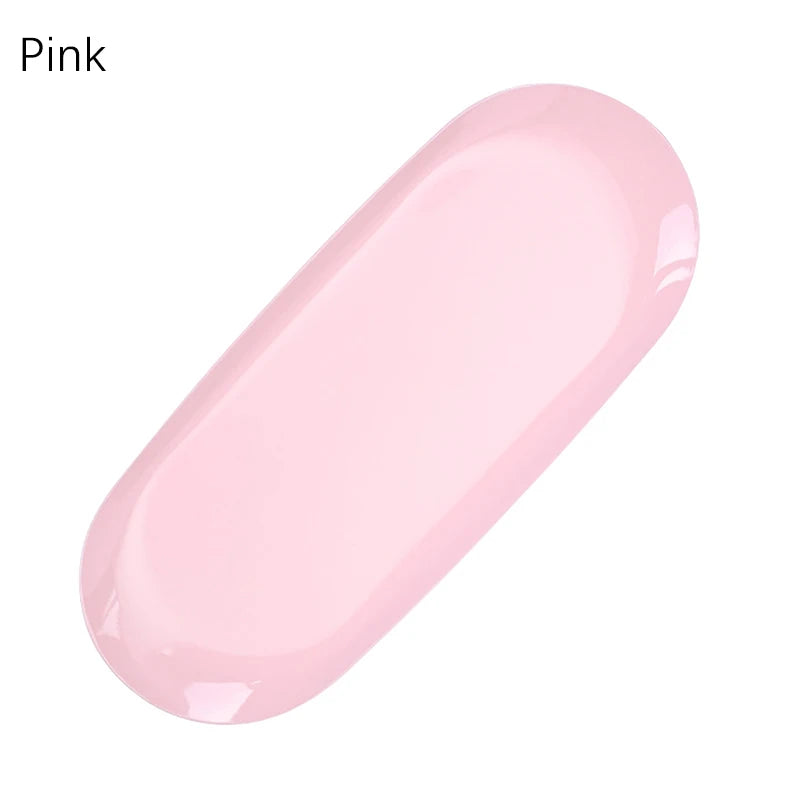 Nail Tray Stainless Steel Cosmetic Storage Tray Nail Art Nail Polish Storage Multicolor Nail Art Desktop False Nails Dish Tools