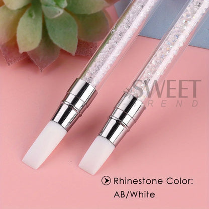 Double Head Silicone Nail Art Pen – Carving & Dotting Tool for Professional Manicure