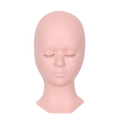Mannequin Head For Eyelash Extension Training kit With Removable Eyelids Silicone Cosmetic Model Heads Makeup Tools Gel Material