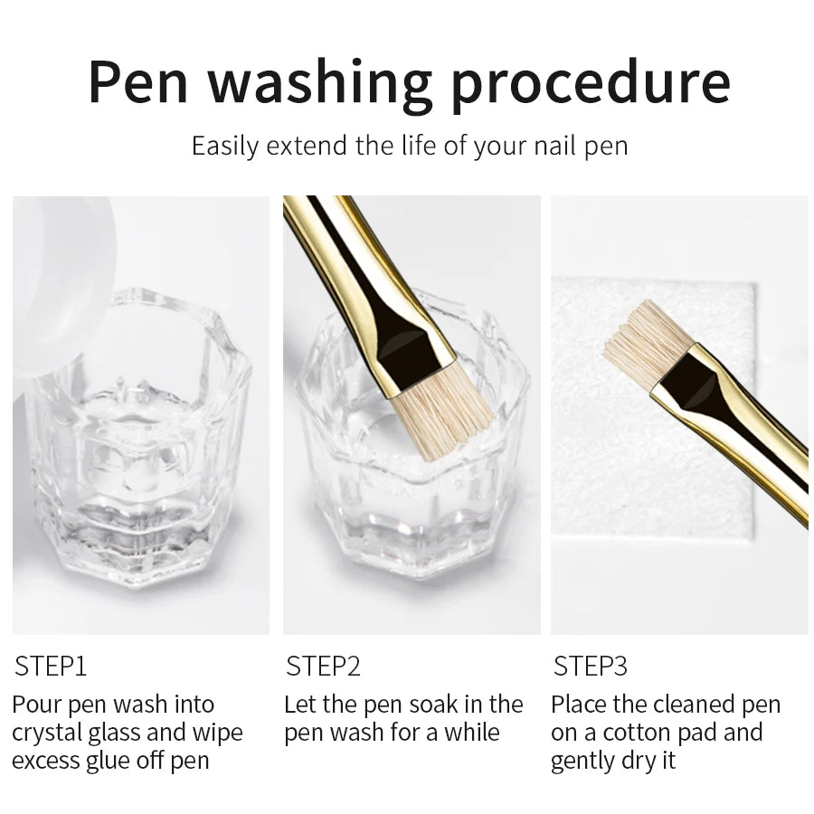 Nail Art Liner Brush – Stripe & Water Ripple Design Tool