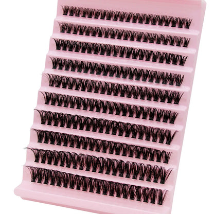 Super Bunch Mink Eyelashes 1 Box/200 Bundles Natural Eyelash Extension 3D Russia Individual Cluster Makeup Tools Lashes Cilia