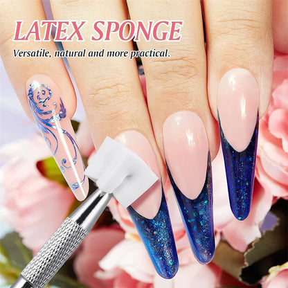Nail Gradient Sponge Set with Grab Pen & Clip – Manicure Color Blending Tool