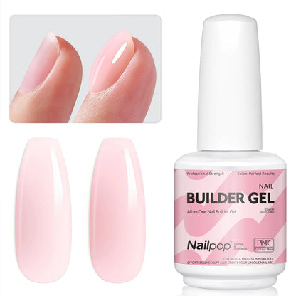 Builder Nail Gel – 4 Colors Base Coat & Extension Gel 15ml