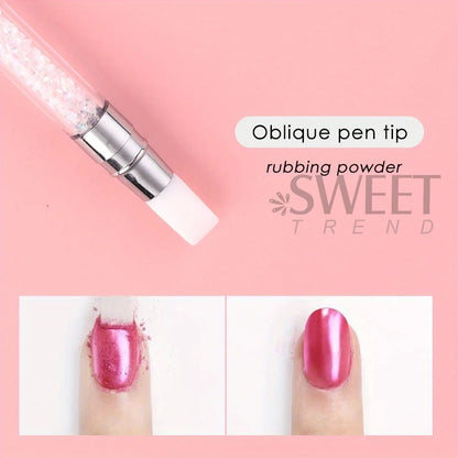 Double Head Silicone Nail Art Pen – Carving & Dotting Tool for Professional Manicure