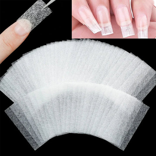 Fiberglass Nail Extension Silk Wraps – UV Gel Acrylic Tips