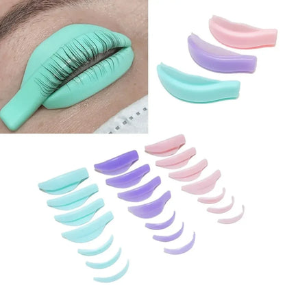 Silicone Lash Lift Perm Pads — 7 Pairs, Multi-Size
