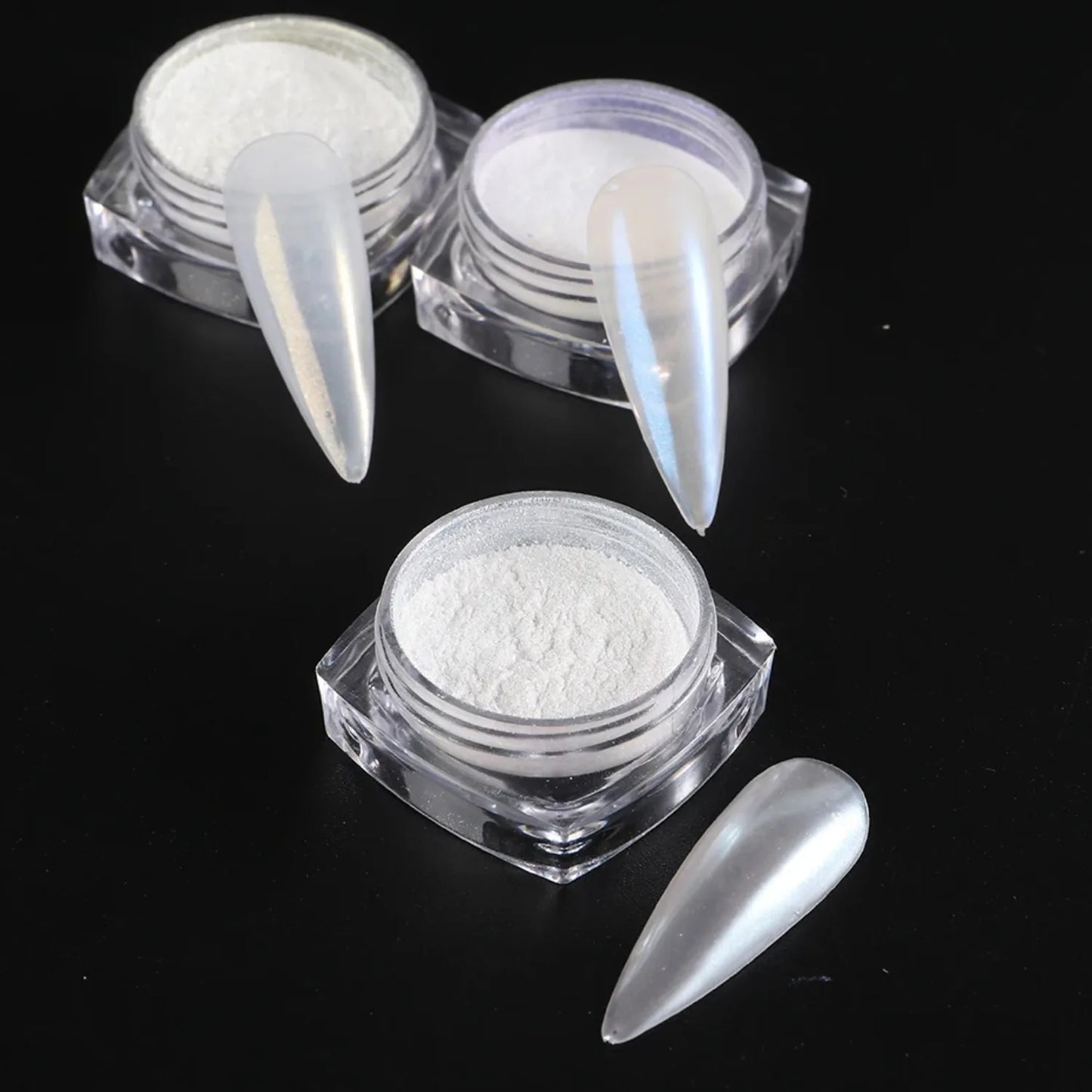Pearl White Nail Powder – Aurora Chrome Pigment