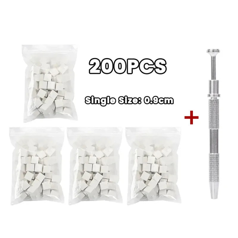 Mini Square Nail Art Sponge with 4 Claws Nail Sponge Metal Grabber Set Multipurpose Blush Gradient Sponges Beauty Manicure Tools