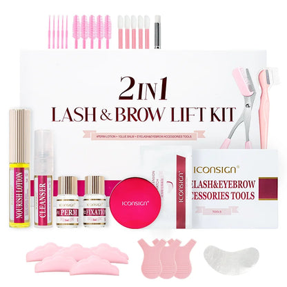 ICONSIGN 2-in-1 Lash & Brow Lift Kit — Lasts 6–8 Weeks