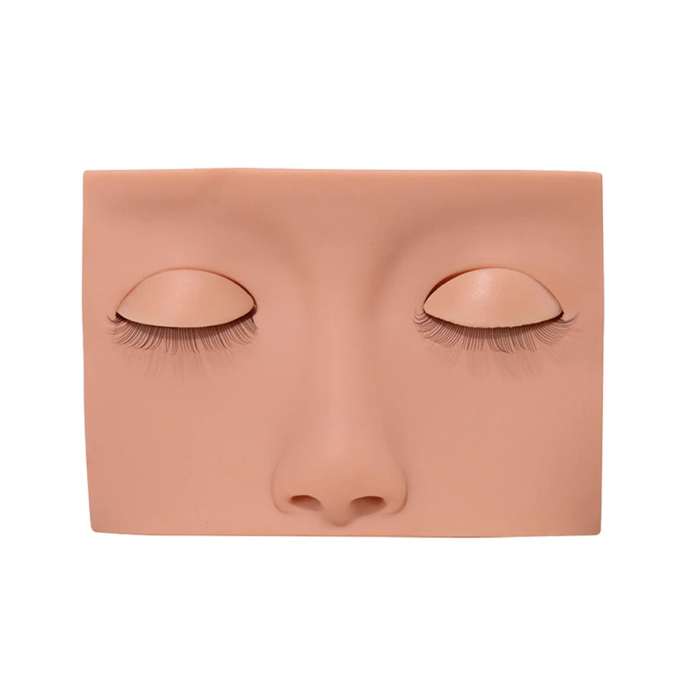 Mannequin Head For Eyelash Extension Training kit With Removable Eyelids Silicone Cosmetic Model Heads Makeup Tools Gel Material