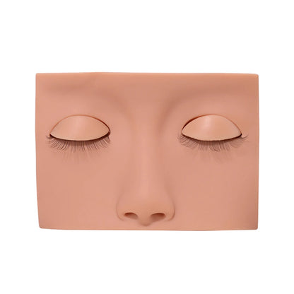 Mannequin Head For Eyelash Extension Training kit With Removable Eyelids Silicone Cosmetic Model Heads Makeup Tools Gel Material