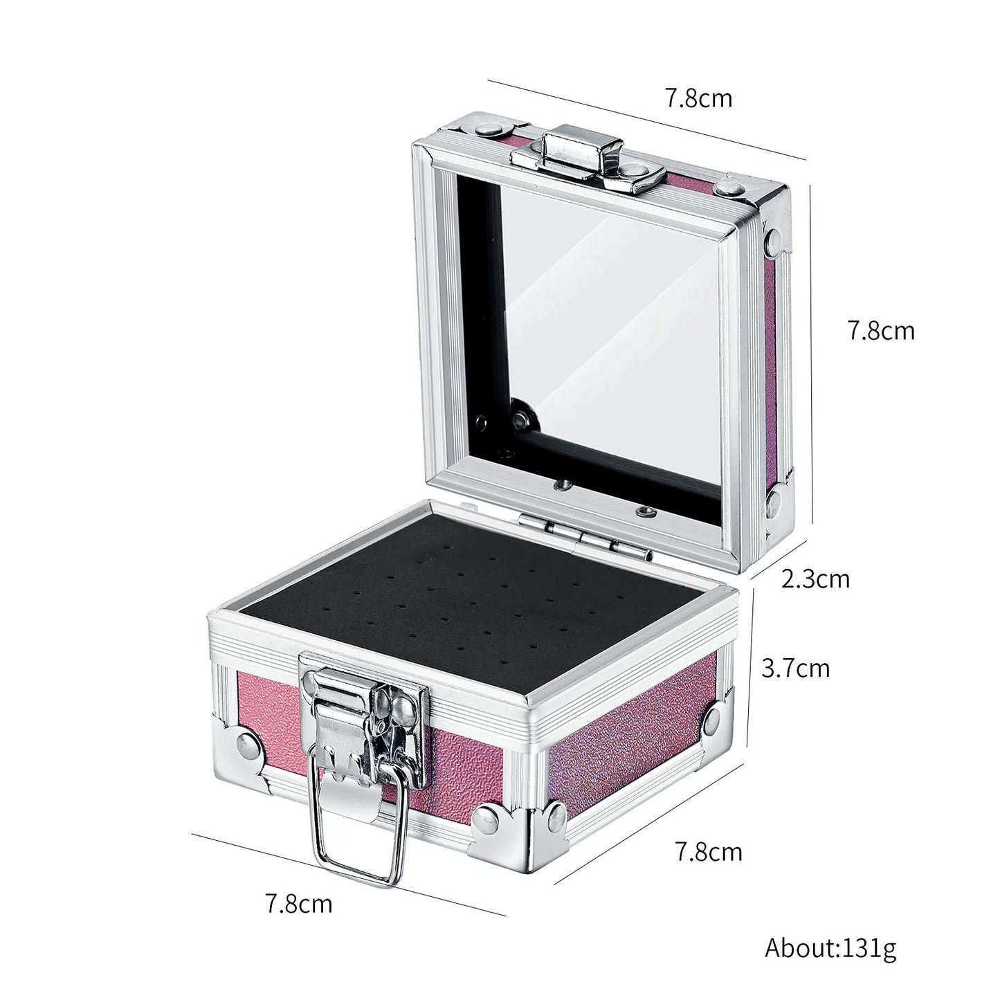 1pc Professional Nail Drill Bit Holder with 25 Holes - Aluminum Display Storage Box Container for Acrylic Nail Art Tools