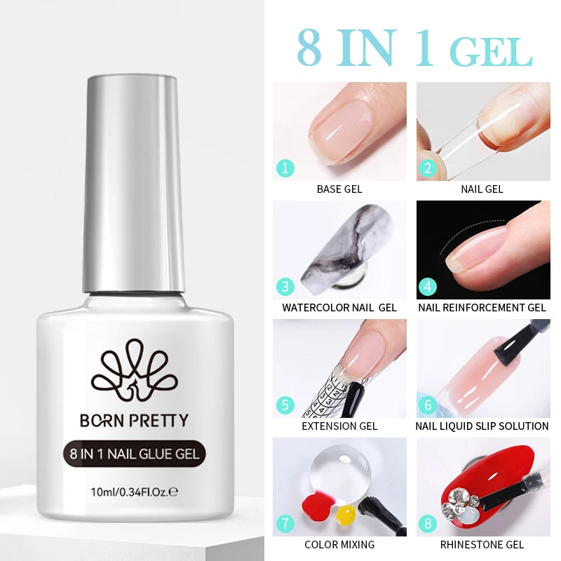 BORN PRETTY Gel Nail Polish — 130 Colors, Semi-Permanent UV/LED Gel Varnish