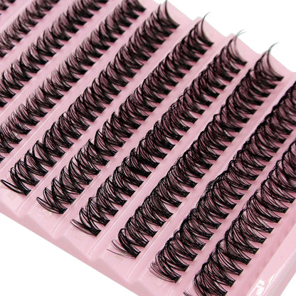 Super Bunch Mink Eyelashes 1 Box/200 Bundles Natural Eyelash Extension 3D Russia Individual Cluster Makeup Tools Lashes Cilia