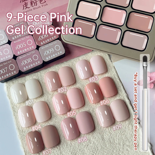Pink Patting Gel – 9 Colors High Saturation Semi-Solid Nail Polish